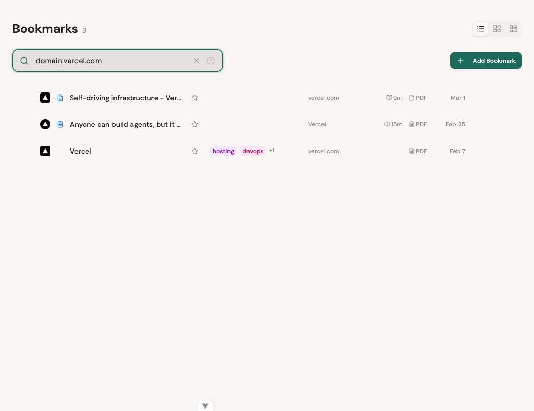 Search results filtered by domain:vercel.com